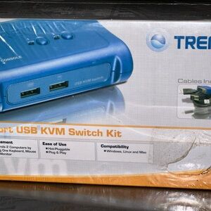 TRENDnet Tk207 2-port USB KVM Switch Cable Kit  Brand New Sealed
